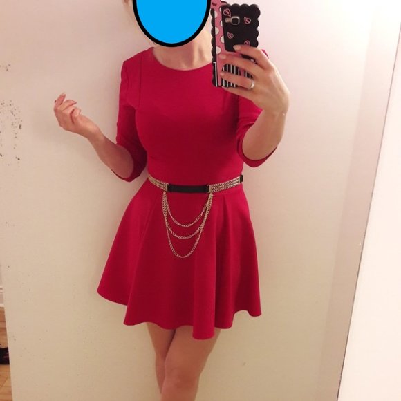 Cocktail long sleeve dress - Picture 1 of 4